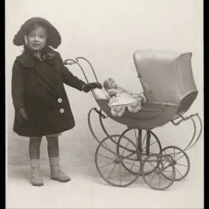 Mandy and Doll in Pram