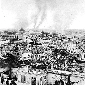 Manila on Fire, Philippines; Second World War, 1945
