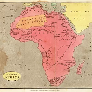 Map of Africa, 1820