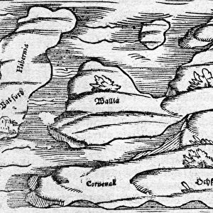 A map of Britain, mid 16th century