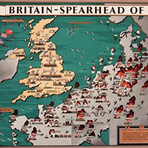 Map, Britain -- Spearhead of Attack, WW2