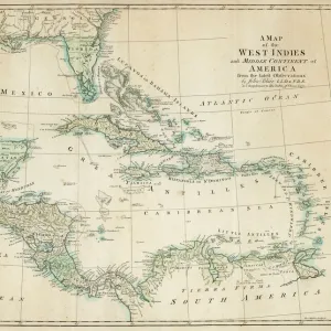 Map of Caribbean