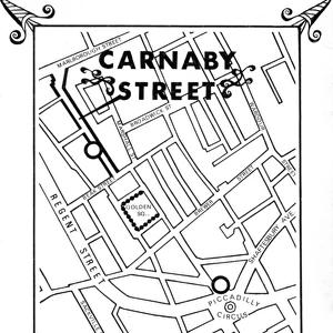 Map of Carnaby Street, 1960s