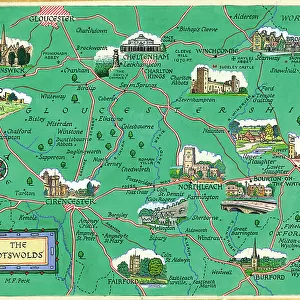 Map - The Cotswolds