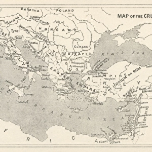 Map of the Crusades
