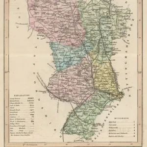 Map / Derbyshire C1857