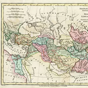 Map of the Empire of King Alexander the Great