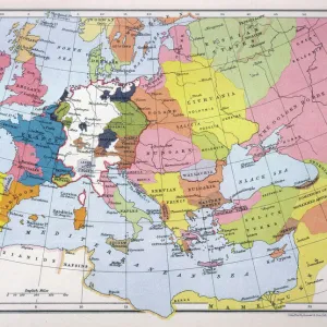 Map of Europe in 1360