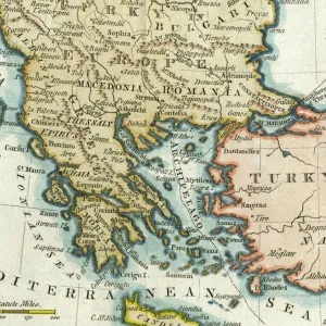 Map of Greece, 1792