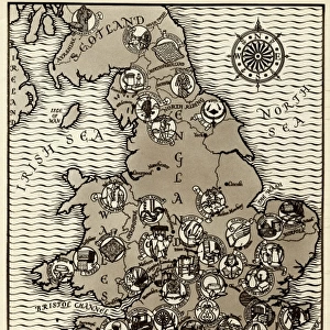 Map of the Industries in England and Wales