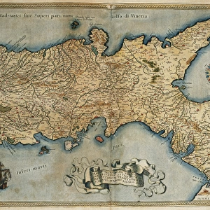 Map of the Kingdom of Naples. Theatrum Orbis Terrarum by Abr