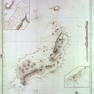 Map of Lanzarote, Canary Islands