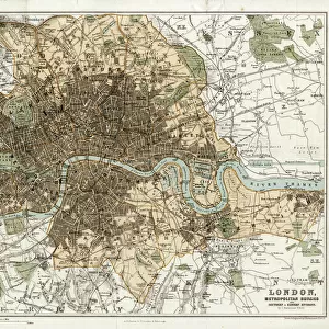 MAP / LONDON 1878