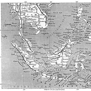 Map of Malaysia 1908