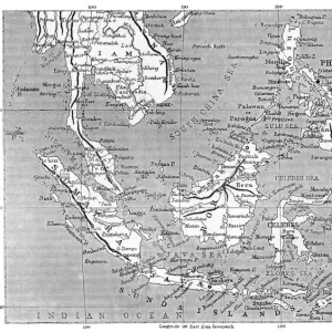 Map of Malaysia 1908