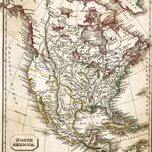 MAP / NORTH AMERICA 1827