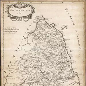 Map of Northumberland