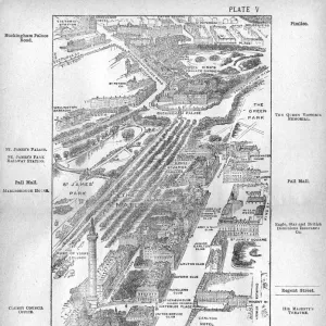 Map of the Pall Mall area of London