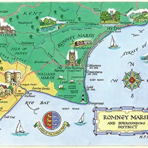 Map - Romney Marsh and surrounding district