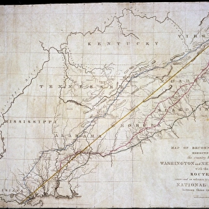 Map of Washington to New Orleans