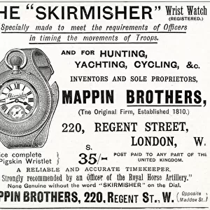 Mappin Brothers Skirmisher wrist watch advertisement