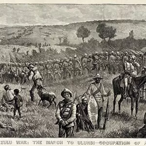 The March to Ulundi The occupation of a Military Kraal by British troops Date: 1879