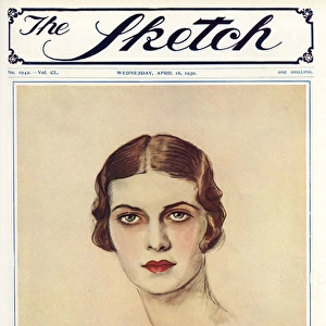 Margaret Whigham on front cover of the Sketch