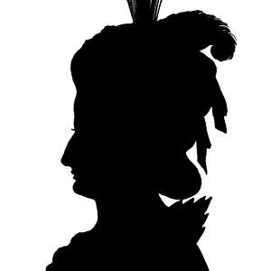 Marie Antoinette in silhouette