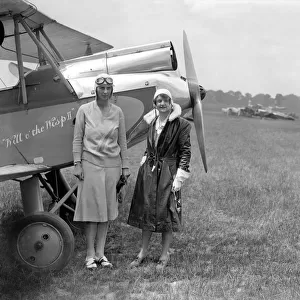 Marjorie Vereker and Adelaide Cleaver - Heston Aerodrome