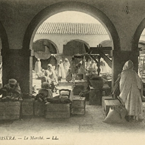The market in Biskra, Algeria