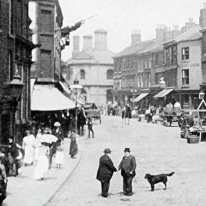 Market Place, Macclesfield, early 1900s
