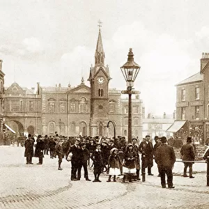 Market square, Aylesbury, early 1900s