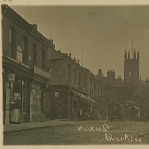 Market Street, Blackley, Manchester, Moston, Lancashire, England. Date: 1900s