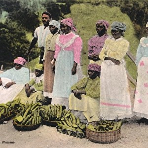 Market women and their Bananas - Kingston, Jamaica