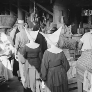 Marketplace in the French quarters of New Orleans, market fo