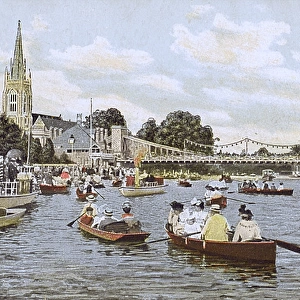 Marlow, Buckinghamshire - Jolly Boats on the River Thames