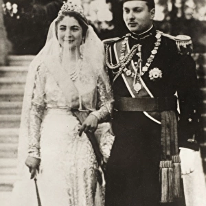Marriage of Farouk I of Egypt & Farida