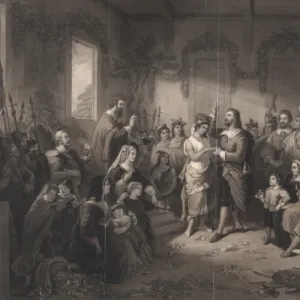 The marriage of Pocahontas, from the original picture in the