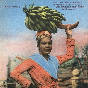 Martinique - Elegant Banana Seller