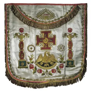 Masonic apron. Textiles. SPAIN. Madrid. National