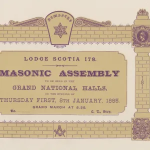 Masonic Ticket / Glasgow