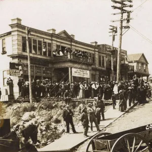 Mass meeting in Cobalt, Ontario, Canada