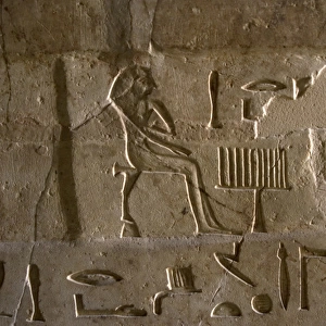 Mastaba of Nefer and Kahay. Relief. Hieroglyphic depicting t