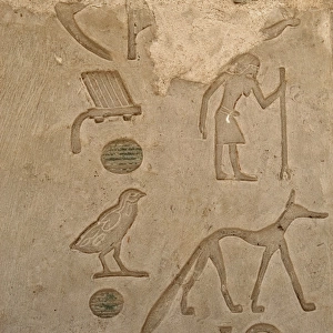 Mastaba of Nefer and Kahay. Relief. Hieroglyphic. Egypt