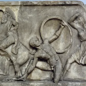 Mausoleum at Halicarnassus. Combat with the Amazons