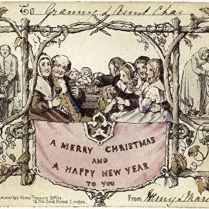 On May 1st, 1843 English Academic painter and illustrator John Callcott Horsley designed the first commercially produced and printed Christmas card, commissioned by English civil servant and inventor Henry Cole