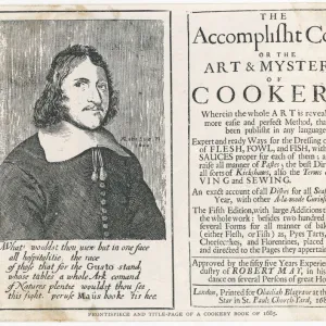 MAYs COOKERY BOOK 1685