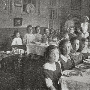 Meal-time at St Saviours Home for Girls, Harrow