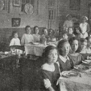 Meal-time at St Saviours Home for Girls, Harrow