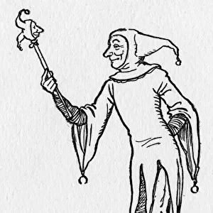 A medieval court jester